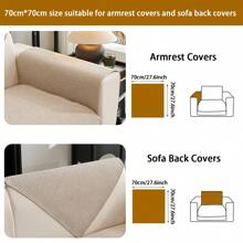 1pc Waterproof Universal Seasonal Solid Chenille Jacquard Sofa Cushion, Modern Simple Style Pet Friendly Anti-Dirty Anti-Slip Sofa Cover, Spring & Fall Style, Waterproof Cat Claw-Proof Sofa Protector For Living Room L-Shaped Sectional Sofa And 1/2/3/4 Seater Sofa (Sold Individually)