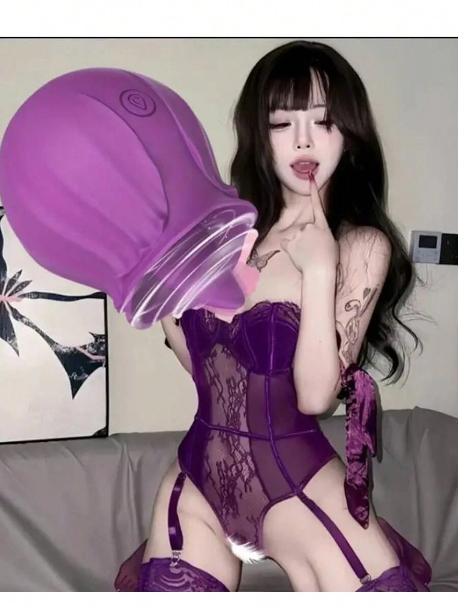 Rose Licking Vibrator Tongue Vibrator Clit Nipple Stimulation Sex Toy, G-Spot Vibrator With 10 Vibrator Modes For Women Adult Sex Toys And Games For CouplesRechargeable Handheld Massager - Portable Vibration Relax Stick For Full Body Relaxation, Neck, Back, Legs & Waist