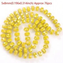 1 串刻面轮算盘水晶玻璃珠适用于制作珠宝 DIY 手链项链配件 - 車輪 - 查看 13