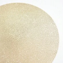 1 peça de jogo americano de folha de ouro de PVC oco de estilo europeu de luxo, design minimalista de cor sólida, formato redondo/quadrado, adequado para casamento, festa, feriado, restaurante de estilo ocidental, banquete de hotel - Multicolorido - Ver 5