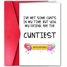 1 pieza Tarjeta de felicitación alegre y traviesa con diseño de dibujos animados personalizado - Romántica para el Día de San Valentín, cumpleaños, aniversario - Tarjeta de papel con tema fantástico única para él o ella, esposo, esposa, novio, novia - No se necesita electricidad, página en blanco en el interior, regalo perfecto para el Día del Padre, Día de la Madre, diversas festividades, aniversarios, fiestas, bodas y ocasiones especiales