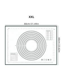 1pc Baking Kneading Mat - Black - View 11