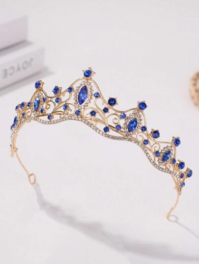 1pc Big Girls' Luxurious, Elegant, Charming Princess Birthday Party Crown Headband