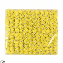 144 chiếc hoa hồng xốp nhân tạo kim cương 2cm tự làm vòng hoa thủ công trang trí tiệc cưới làm sổ lưu niệm hoa giả - Nhiều màu - Xem 20