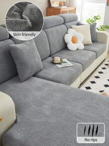 1 Pc Mint Hat Sofa Cover Cloth Sofa Cover All Inclusive Set Anti Cat Scratch Simple Elastic Universal Sofa Cover - Dark Grey - View 2
