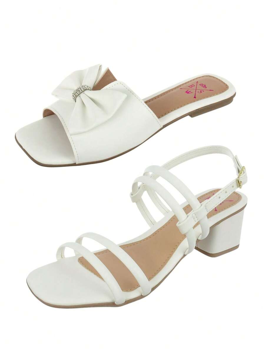 Women Flat Sandals - White - View 1