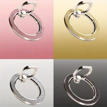 Soporte magnético de metal giratorio a 360° con hebilla de polvo de rhinestone, compatible con teléfonos Android y , regalo para cumpleaños, familia y amigos, anillo de dedo, agarre de teléfono, accesorios de teléfono