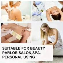 Soft Wax Roller Cartridge For Hair Removal, Waxing Kit For Women Full Body Area Waxing ,  Depilatory Rolling Wax Roller At Home Waxing - 黃 - 查看 4