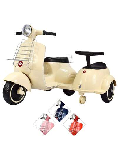 Joykoo Motocicleta Montable Electrica Doble Asiento Sonido Luz Led 6v