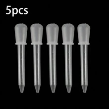 2/5pcs 5ml Clear Silicone Dropper Graduated Pipette Liquid For DIY Epoxy Resin Molds Crafts Jewelry Making Tools - Dropper - View 15