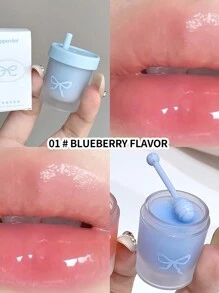 Cappuvini奶茶杯立体唇膜套装草莓+蓝莓味秋冬保湿自然唇膜两件套 - 彩色 - 查看 9