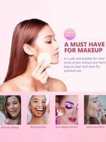 100pcs/50pcs Unisex Disposable Round Makeup Remover Pads, 6*6cm Disposable Skincare Cleansing Bags, Soft-Textured Makeup Remover Wipes For Nail Polish Removal, Makeup Removing Pads, Face Wash, Travel Portable Set, Suitable For Facial Care, Makeup, Skincare, Home Or Travel, Wedding, Party, Birthday, Women's Gift, Best Friend, Teacher, New Year, Christmas, Halloween Gift