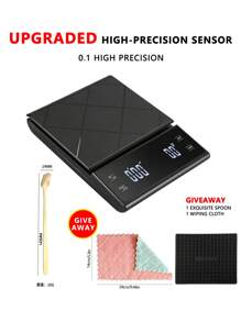 [ Khuyến mãi Giáng sinh ] Bán chạy nhất: 1 Cân điện tử nhà bếp đa năng độ chính xác cao màu đen có hẹn giờ, Cân nấu ăn nhà bếp độ chính xác cao, Cân cà phê cầm tay kiểu Ý, Cân cà phê thông minh để pha và nhỏ giọt cà phê, Cân pha cà phê espresso 3kg/0,1g có chức năng bóc vỏ, Màn hình LED, Dụng cụ làm bánh chính xác, Thích hợp để nấu ăn tại nhà Cân gram, Du lịch, Thực phẩm, Đồ dùng nhà bếp, Dụng cụ làm bánh, Dụng cụ cân thiết yếu cho cuộc sống - Nhiều màu - Xem 15