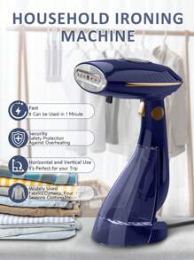 PANCERKA 1 PIEZA Vaporizador de ropa de viaje compacto - 1500W, calentamiento rápido en 30s, capacidad de agua generosa, apagado automático, vapor firme para eliminar arrugas rápidamente (Enchufe EU)