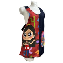 Apron For Teacher Educator: Exclusive Designs - Blue - View 3