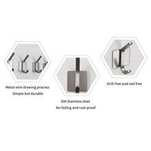 1pc Stainless Steel Wall Hook - Silver - View 9