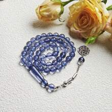 1 件 45 件简约优雅朦胧蓝色亚克力仿树脂手链，适合女性日常佩戴 - 透紫色 - 查看 3