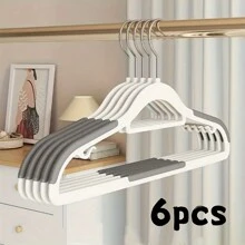 10pcs Non-Slip Clothes Hangers, Heavy Duty Coats Durable Hangers, Home Garment Drying Storage And Organization For Bedroom, Bathroom, Household