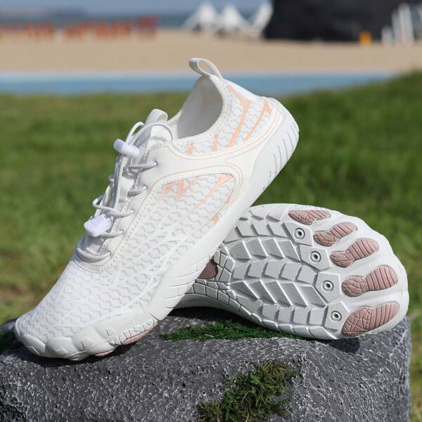 Nuevos zapatos para caminar en el agua 2025 para hombres y mujeres, zapatos de agua transpirables y antideslizantes para parejas, pesca, playa, natación, zapatos de senderismo de secado rápido