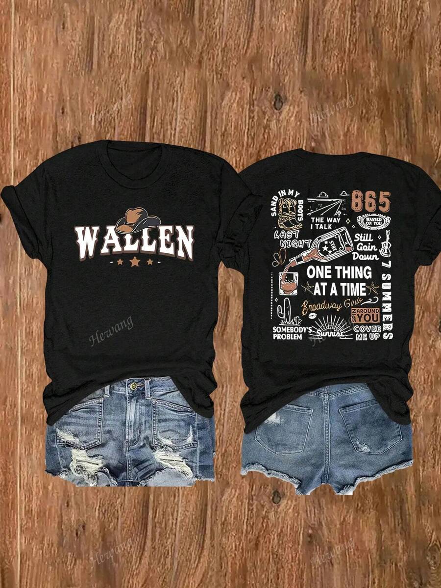 Women's Casual Short Sleeve Round Neck T-Shirt