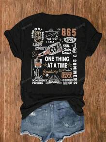 Women's Casual Short Sleeve Round Neck T-Shirt