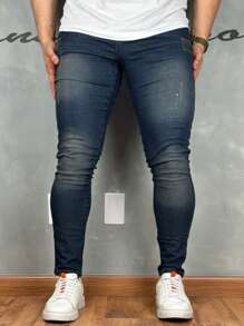 Premium Super Skinny Basic Jeans 01 - Mocha Brown - View 5