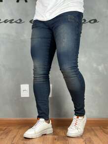 Premium Super Skinny Basic Jeans 01 - Mocha Brown - View 4