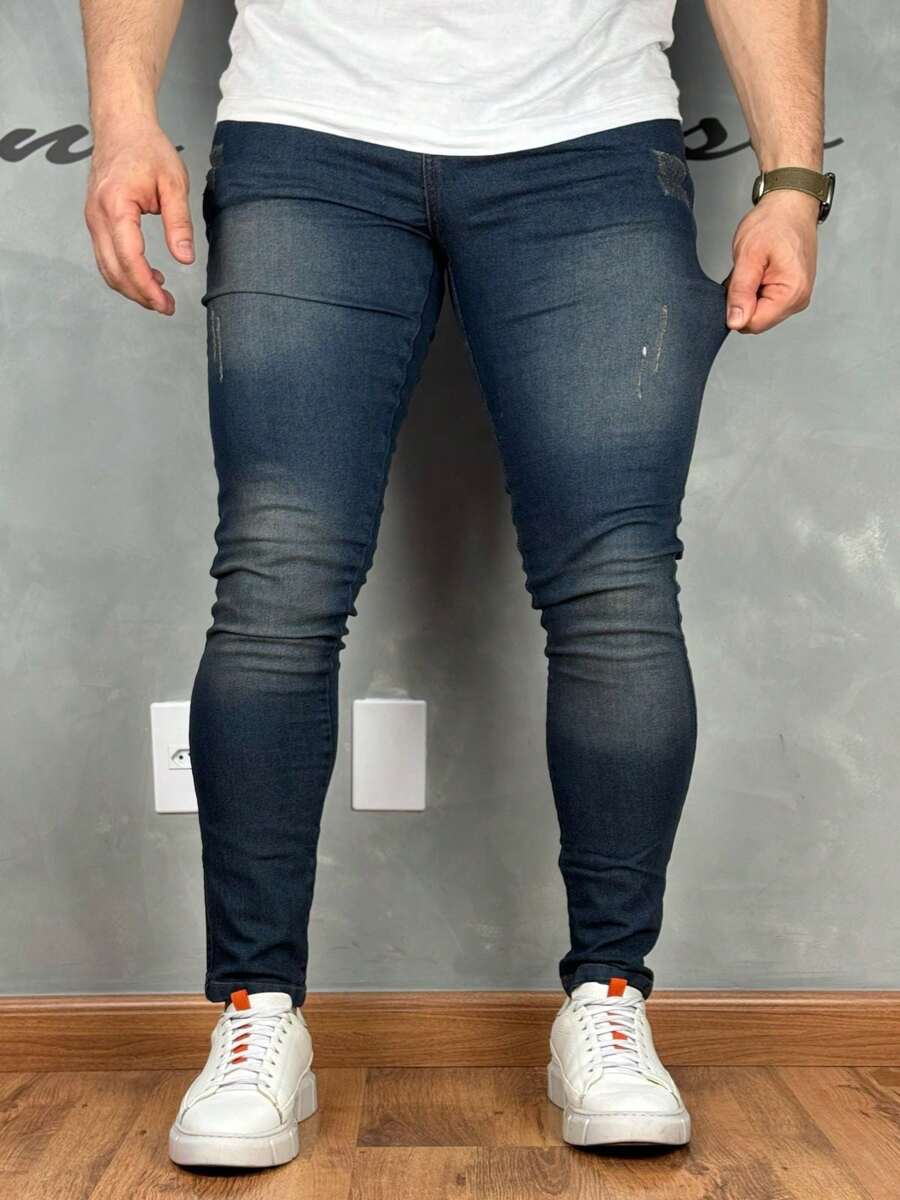 Premium Super Skinny Basic Jeans 01 - Mocha Brown - View 1