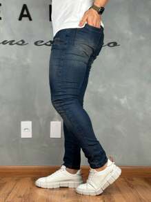 Premium Super Skinny Basic Jeans 01 - Mocha Brown - View 6