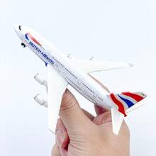 英国航空 A380 飞机模型，压铸金属模型飞机，适合收藏和节日礼物 - 白色 - 查看 6