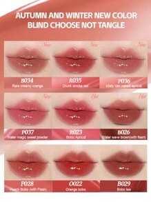 COLORKEY Colorkey Wavy Water Plump Lip Essence Lip Gloss Lip Oil, Bare Reflection Mirror Finish Lip Tint Lipstick, 3ml