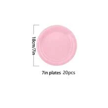 10pcs/20pcs/50pcs,LightPink PaperPlates And Napkins, Pink Disposable Plates Suit Pink Tableware, Pink Party Decorations Bath Graduate Day Party Supplies Paper Tray Dinner Dessert Tray Decorative Paper Tray Bulk Party, Holiday, Picnic