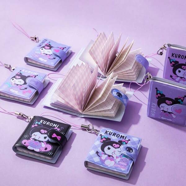 Sanrio Quaderno mini 3D ufficiale Sanrio, taccuino compatto e portatile con rilegatura a spirale, comodo e piatto per gli studenti