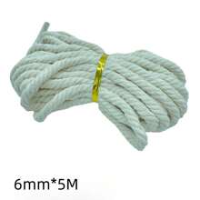 5/10M 白色扭绳蕾丝编织布绳，适用于 DIY 工艺品、礼品、针织、圣诞节、婚礼、装饰，1/2/3/4/5/6 毫米 - 白色 - 查看 18