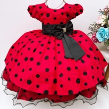 Young Girls Dresses - Đỏ và đen - Xem 1