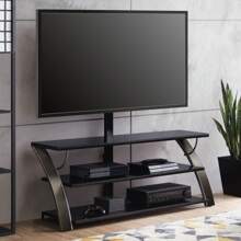 Whalen Payton 3-In-1 Flat Panel TV Stand For TVs Up To 65", Charcoal - Army Green - View 1