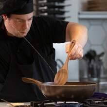 2/1pc Rosewood Salad Serving Utensil Set,School Supplies - Brown - View 4