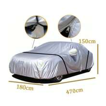 Funda Cubierta Auto Grande 4.9m Anti-sol Polvo Viento XL ,Funda Sedan Cubierta Auto Coche Protector Impermeable 4.9m