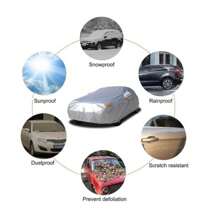Funda Cubierta Auto Grande 4.9m Anti-sol Polvo Viento XL ,Funda Sedan Cubierta Auto Coche Protector Impermeable 4.9m