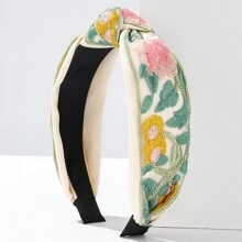 1 Peça Headband de Renda de Poliéster, Estilo Boêmio, Faixa de Cabelo, Tiara de Cabelo