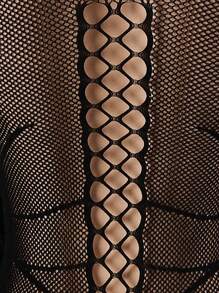 性感内衣连体裤，蕾丝连体裤，女士内衣，性感内衣 - 黑色 - 查看 4