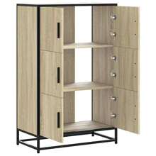 Sonoma Oak Highboard With Engineered Wood And Frame 6065 Cm Modern Storage Cabinet - Brown - View 6