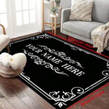 1pc Personalized Doormat With Anti-Slip Silica Gel Bottom, Customized Carpet Mat With Your Photo & Text-Soft, Durable, Washable Customized Entryway Themed Mat-Custom Personalized Gift- Housewarming, Birthday Gift Home Bathroom Decor Fall Decor Back To School