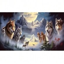 1pc 5D DIY Diamond Painting Kit - Patterned Design, Full Round Acrylic Diamonds, Numbered Mosaic Painting Art Craft, Frameless Wall Decor, Suitable For Living Room, Bedroom, Office - Ideal Gift For Holidays