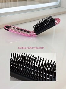 1 件粉色光泽电镀可折叠梳子，附带小镜子，便携式紧凑设计，发刷，梳子，美发工具，理发沙龙美容旅行必需品的美发产品和配件，返回学校，旅行度假必需品，女士发饰，刷子，发刷，边缘刷，刷头发，发梳，梳头发，顺发刷，球刷，迷你发刷，发刷套装，木梳，发刷，刷子，梳子，光滑后刷，发刷，边缘刷，刷头发，发梳，发刷套装，梳头发，迷你发刷，顺发刷，发刷，头发，配件，美发产品，美发工具，美发用品，护发，卷发刷，理发师，理发配件，美发设备，小梳子，迷你发刷，旅行必需品，旅行必需品，发型，美发 - 粉色 - 查看 8