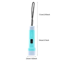 1 件迷你手电筒、明亮的 LED 灯玩具、实用的照明礼物、钥匙扣吊坠 LED、万圣节填充物、家居和派对发光礼物 - 彩色 - 查看 3