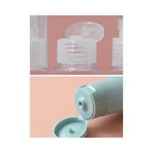 Travel Organizer Kit 4 Bottles Cream Shampoo Sophisticated Colored 60ml Flip Lid - 彩色 - 查看 3