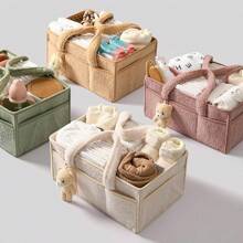 Baby Windel Caddy Aufbewahrungsbox - Unentbehrlich für Neugeborene - Baby-Shower Korb Geschenk