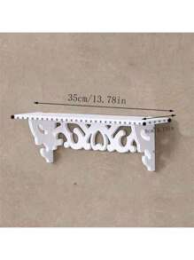 1 件壁挂式木质搁板、墙壁装饰展示架、浮动搁板支架房间装饰