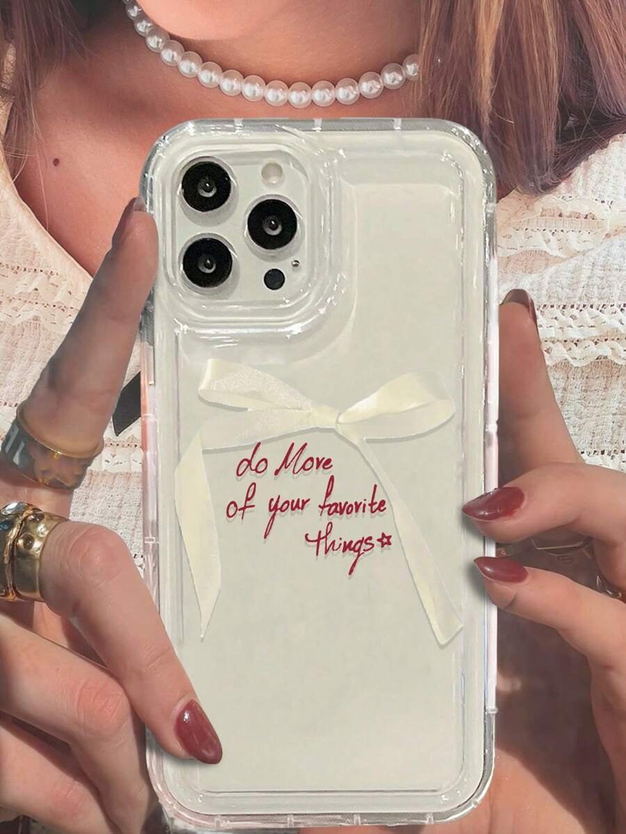 白色蝴蝶结印花时尚透明手机壳，兼容 16/11/12/13/14/15/15 Pro/15 Plus/15 Pro Max/7 Plus/8 Plus/X/Xs Max/Xr/11 Pro/12 Pro/13 Pro/14 Pro/12 Mini/13 Mini/11 Pro Max/12 Pro Max/13 Pro Max/14 Pro Max/14 Plus/6/6s/6 Plus/7/8/16 Pro/16 Plus/16 Pro Max/SE，以及三星Galaxy Galaxy A54/A14/A12/A13/A15/A32/A33/A24/A52S/S20/S21/S22/S23/S24/S23 Plus/S24 Ultra，防水防震防摔防刮，春季生日礼物礼品版，国际版，非国内版 - 彩色 - 查看 1